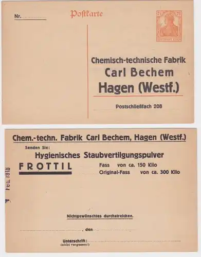 97963 DR Carte postale P110 Impression usine technique Carl Bechem Hagen