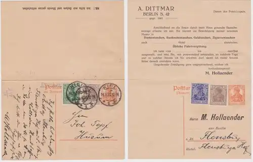 97973 DR Pluralité Carte postale P112 Impression M. Hollaender Tacks Berlin 1920