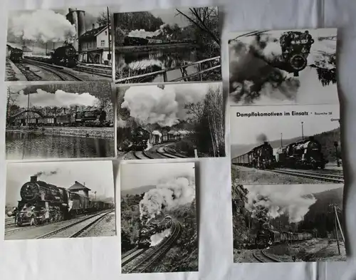 Cartes à vue avec 6 cartes de locomotives à vapeur en service BR 58 (93935)