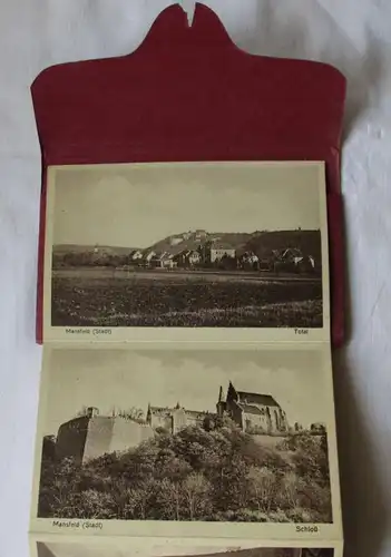 Leporello avec 10 images de Mansfeld - Hôtel de ville, Porte & école (112391)