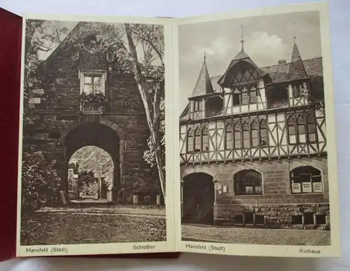 Leporello avec 10 images de Mansfeld - Hôtel de ville, Porte & école (112391)