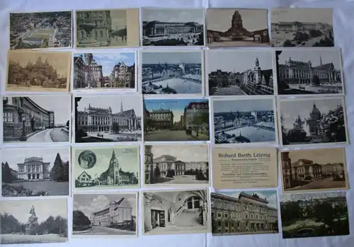 Sammlung  mit 100 Ansichtskarten Leipzig ab etwa 1900 (100328)