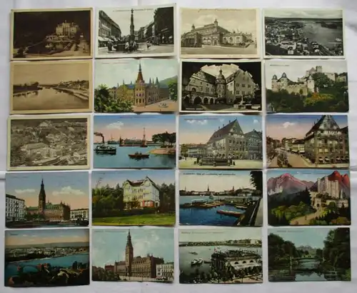 124522/ 100 Ansichtskarten Ortschaften Edersee, Sitzendorf, Bad Lausick usw
