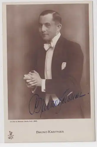 04559 Autograph Karte Deutscher Schauspieler Bruno Kastner um 1935