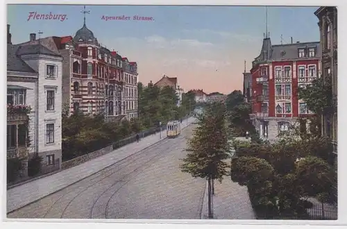 06938 AK Flensburg - Apenrader Strasse, vue sur la route avec tramway