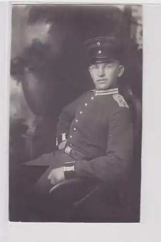 08844 Foto Ak Soldat des Eisenbahn-Regiment Nr. 1 Berlin, 1917