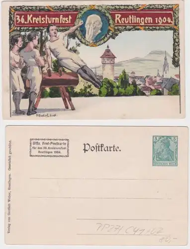 13327 DR Plein de choses Carte postale PP27/C41/2 36.Festival d'excursion Reutlingen 1904