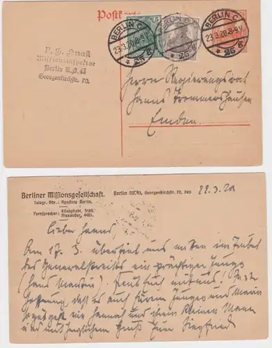 15387 Carte postale P110 Tirage Berliner Missionsgesellschaft 1920