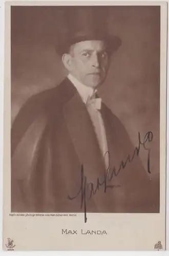 16407 Autograph Karte Deutscher Schauspieler Max Landa um 1935