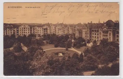 16461 Feldpost Ak Schöneberg Wartburgplatz 1916