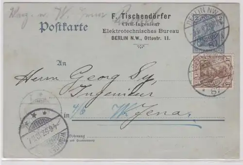 18079 DR Carte postale complète P63 Impression F.Tischedörfer Civil-Ingenieur Berlin