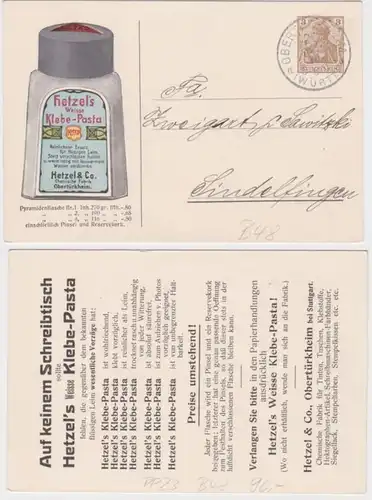18644 DR Plein de choses Carte postale PP23/B48 Obertürkheim Chemische Fabrik Hetzels