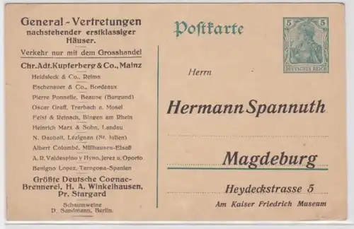 23051 Carte postale P90 Pression Hermann Spanchuth Magdeburg Cognac Brenner