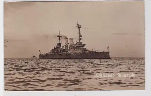 26504 AK Kriegsschiff Reichsmarine 'Ostseebad Zinnowitz' SMS Schlesien