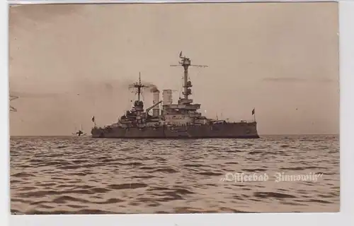 26504 AK navire de guerre Reichsmarine 'Ostseebad Zinnovitz' SMS Silésie