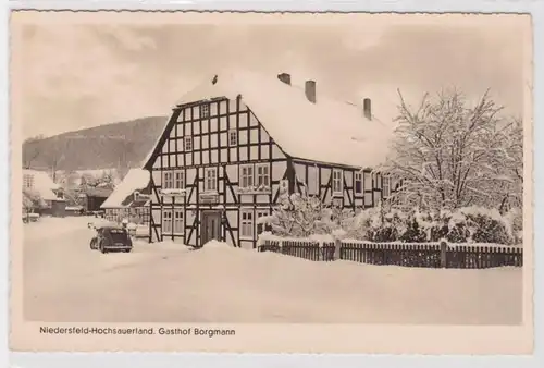 28322 Ak Niedersfeld dans l'auberge de Haute-Sauerland Borgmann vers 1940
