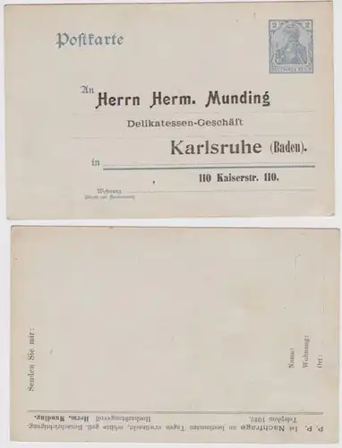 30074 DR Plein de choses Carte postale P63 Impression Herm. Munding Business Karlsruhe
