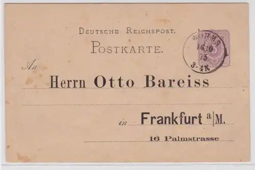 32902 DR Carte postale complète P10 Imprime Otto Bareiss Frankfurt 1875