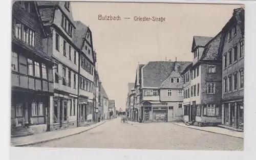 36069 Ak Butzbach Griedler Strasse avec magasins 1930