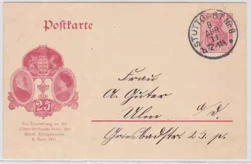 36665 Périphériques Privé Carte postale PP32/C10 Impression Fête de Mariage Argent 1911