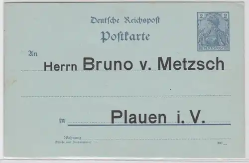 36740 DR Carte postale complète P63 tirage Bruno v. Metzsch Plauen