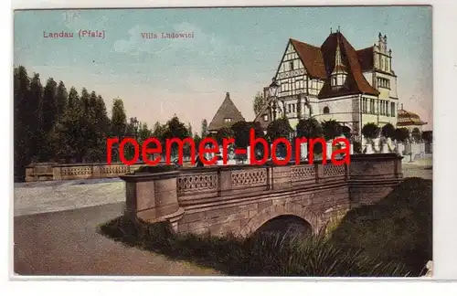 41530 Feldpost Ak Landau (Pfalz) Villa Ludowici 1915