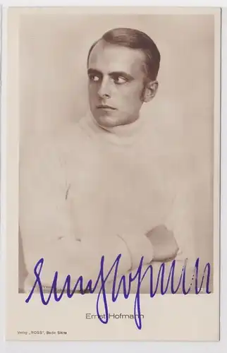 41621 Autograph Carte Acteurs allemands Ernst Hofmann vers 1939