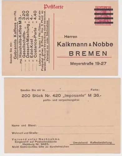 41925 DR Carte postale P110 Imprimer Kalkmann & Nobbe Kaffee Brême