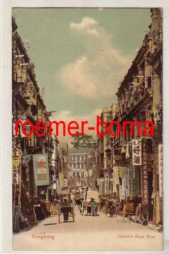 43949 Ak Hongkong Queen's Road West um 1900