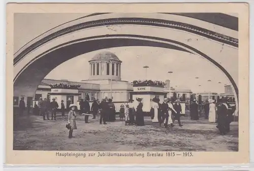 45075 AK Haupteingang zur Jubiläumsausstellung Breslau 1813-1913