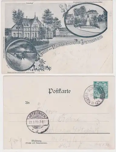 48048 DR Ganzsachen Postkarte PP9/F76 Gruß aus Niederschöneweide Johannisthal