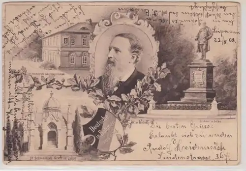 49637 Mehrbild Ak Dr.Schmeykals Gruft in Leipa, Denkmal usw. 1908