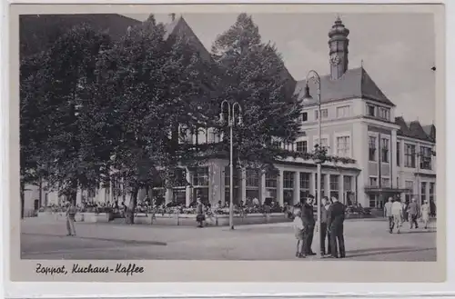 49771 Ak Zoppot Kurhaus Café vers 1940