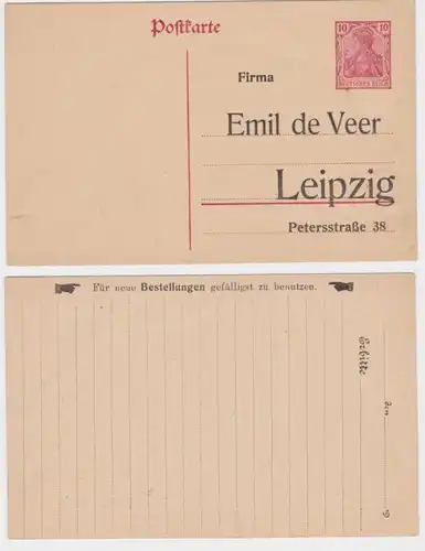 52206 DR Carte postale complète P108 Imprimer Entreprise Emil de Veer Leipzig
