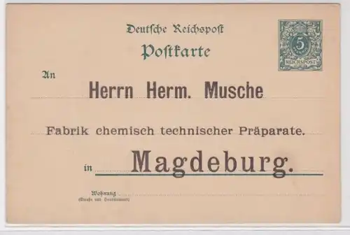 52791 DR Plein de choses Carte postale P20 Imprimer Herm. Muschechem. Fabrik Magdeburg