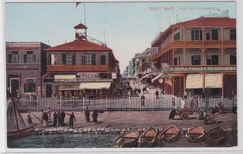 54136 Ak Port Said Ägypten, Rue du Commerce 1914
