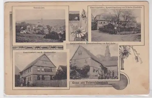 56212 AK Gruss aus Unterreichenbach - Totalansicht & Gasthäuser des Ortes