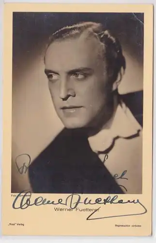61379 Autograph Karte Deutscher Schauspieler Werner Fuetterer 1939