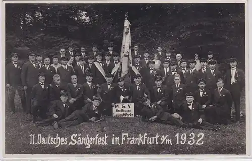 61738 Photo Ak 11.Fête allemande des chanteurs à Francfort-sur-le-Main 1932