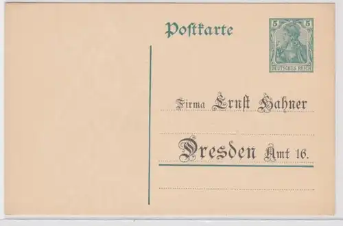 62270 entier Carte postale P90 Texte imprimé Société Ernst Hahner Dresde