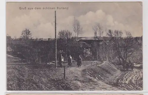 62540 Feldpost AK Gruß aus dem schönen Kurland 1916