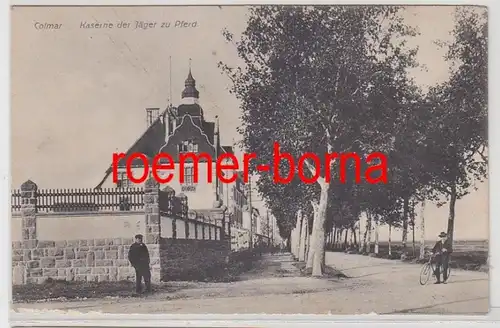 65471 Feldpost Ak Colmar Kaserne der Jäger zu Pferd 1914