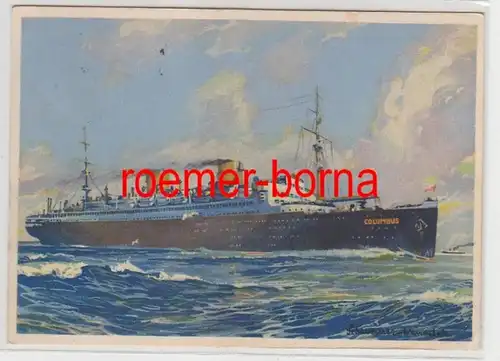 67002 Ak Norddeutscher Lloyd Bremen Schnelldampfer 'Columbus' 1933