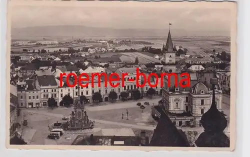 67852 Ak Moravie-Nouvelle ville Unicov Vue du clocher 1940