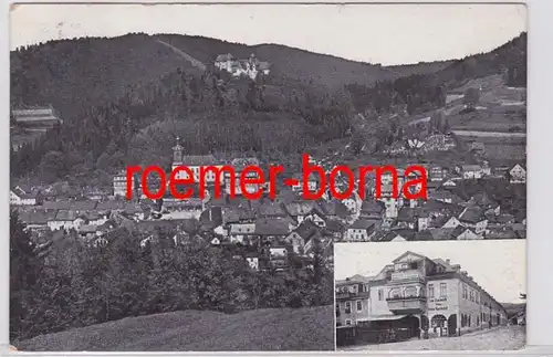 69040 Ak Bad Leutenberg Thür. und Haus Kacholdt (am Markt) 1916