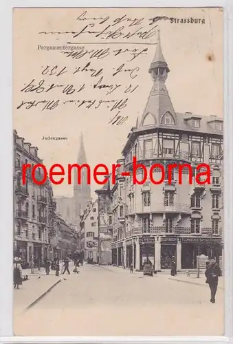 69225 Ak Strassburg Pergamentergasse 1908