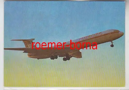 69727 Foto Ak Interflug Turbinenluftstrahlverkehrsflugzeug IL 62 von 1977