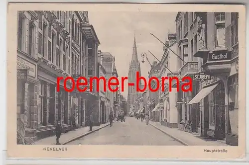 71449 Ak Kevelaer Hauptstrasse avec magasins 1927