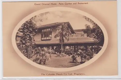 71662 Ak Colombo Ceylan Grand Oriental Hotel Palm Garden and Restaurant 1914