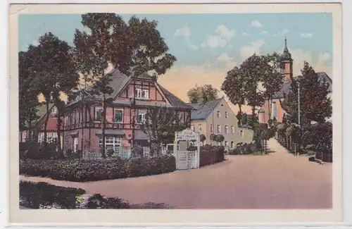 71809 Ak Raschau im Erzgebirge Hotel Hirtbrück 1938